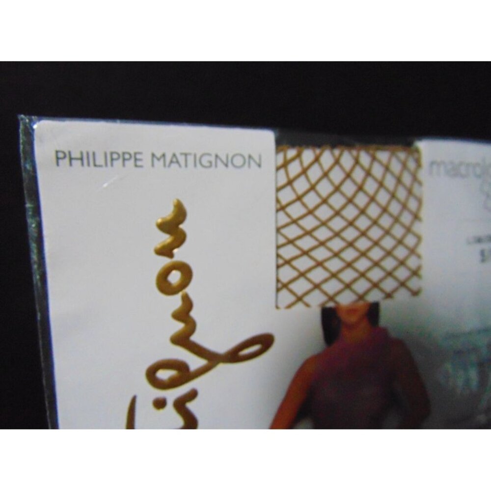 Philippe Matignon Fishnet Pantyhose Macrolosange S M Liquirizia Brown Deadstock - Picture 2 of 7